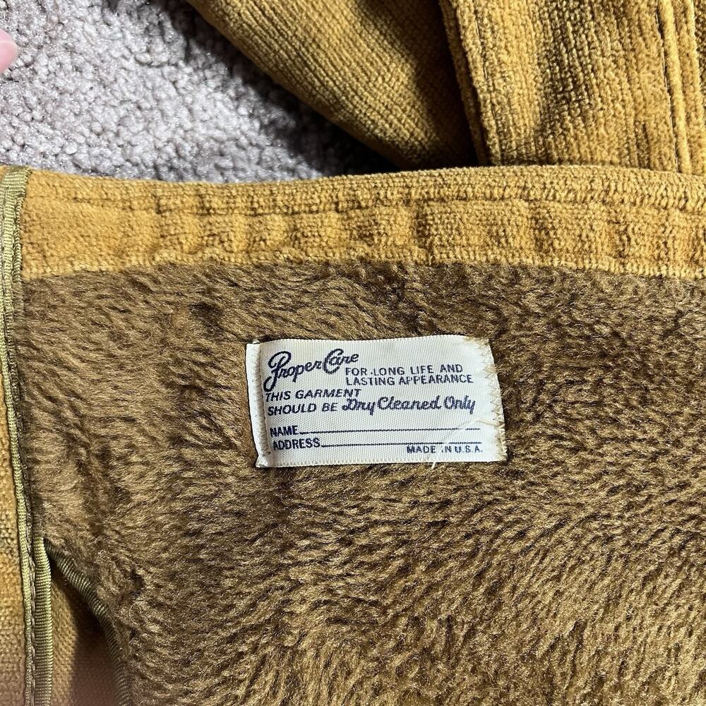Vintage Northwest Corduroy Sherpa Lined Belted Jacket Womens Large - Picture 14 of 16